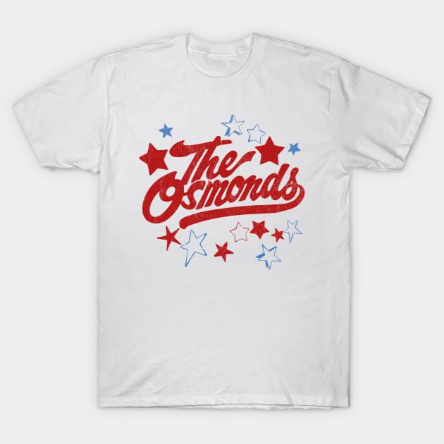 The Osmonds // Retro 1970s Faded Style Fan Design T-Shirt by DankFutura